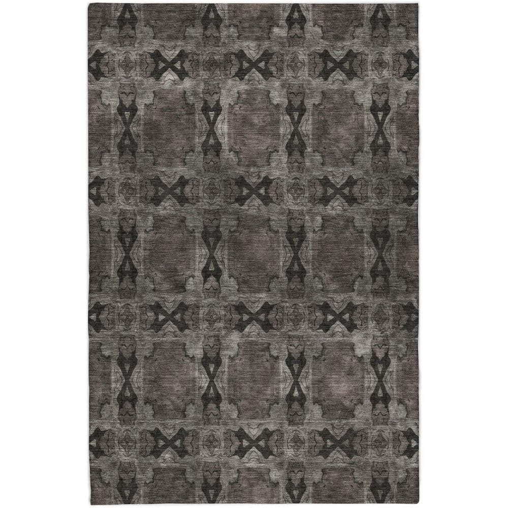 Dream Shag Premium Machine Washable Abstract ADS564 Gray 8 ft. x 10 ft. Area Rug price history on PriceWatchPro