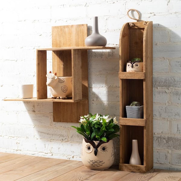 Brown Wall Shelves: 100+ Items − Sale: at $11.99+