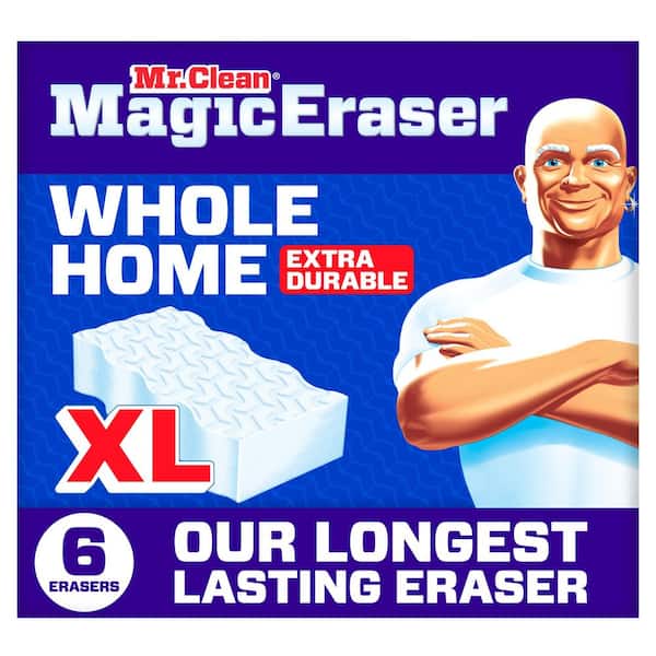 Magic Eraser Whole Home Extra Durable XL 2.2 in. Multi-Purpose Scrubbing Pad Cleaning Sponge(6-Count)