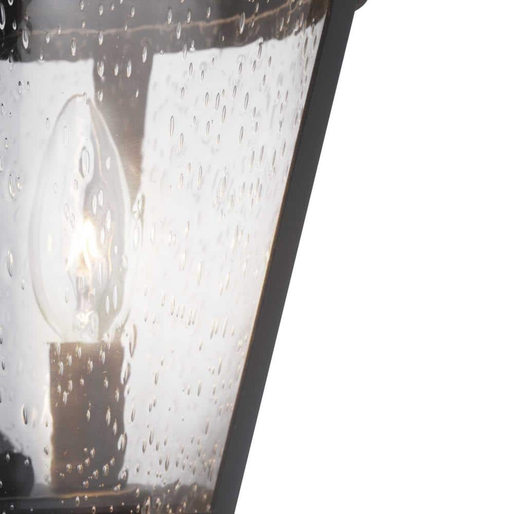 Westport Black and Bronze 19" Outdoor Wall Lantern