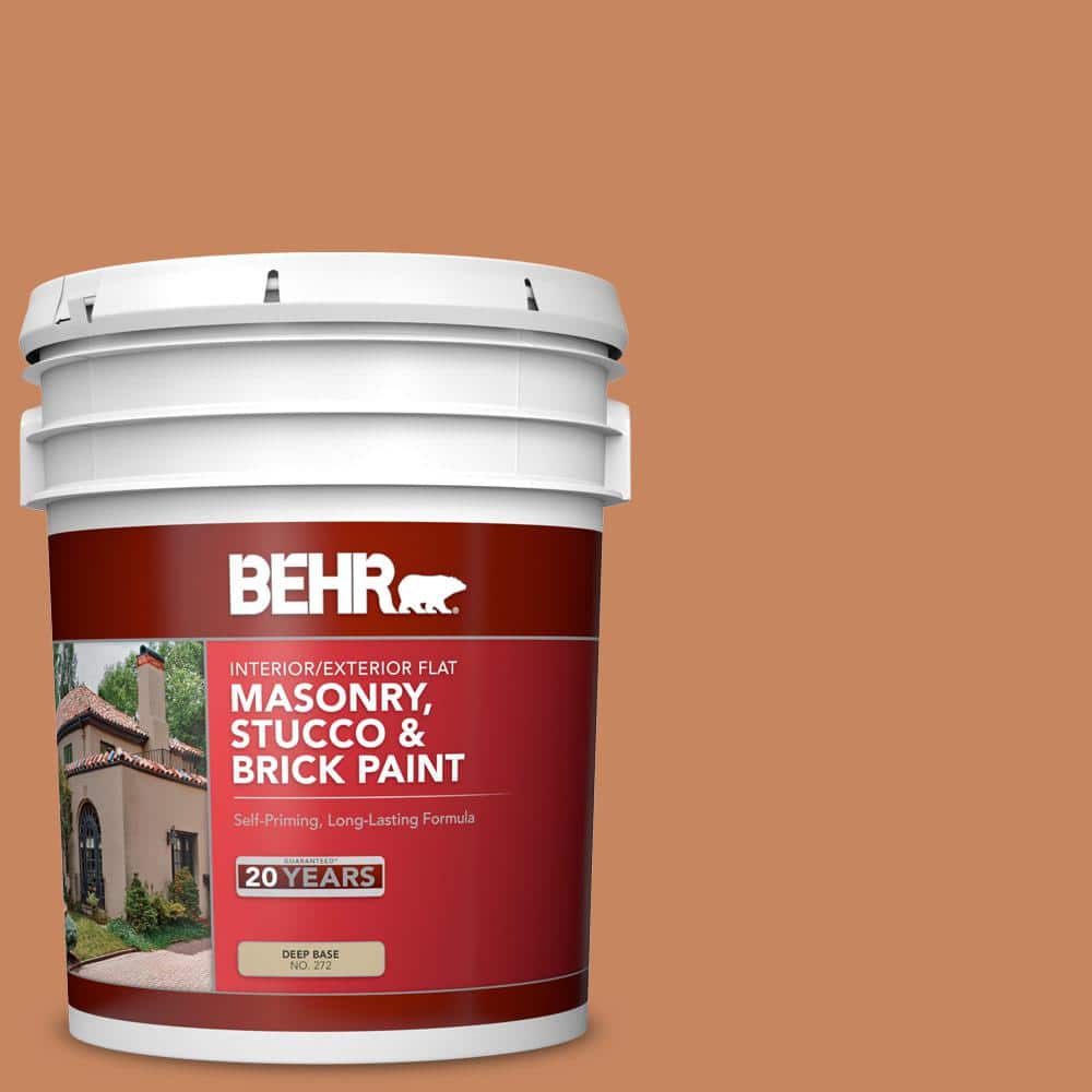 5 gal. #PFC-17 Rusty Orange Flat Interior/Exterior Masonry, Stucco and Bric