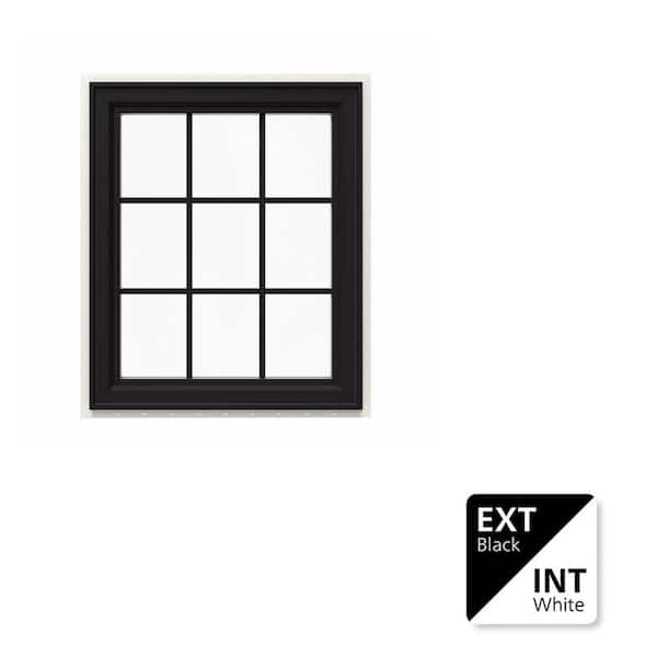 JELD-WEN 36 in. x 60 in. V-4500 Series Black Exterior/White