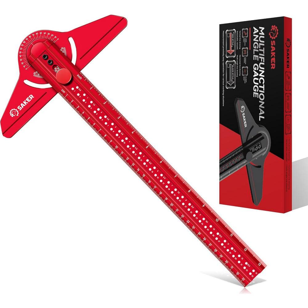 Angle Finder Protractor, Angle Gauge with 0-180 Degrees Angle Measuring Too