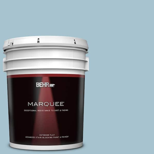 BEHR MARQUEE 5 gal. #550E-3 Viking Flat Exterior Paint & Primer