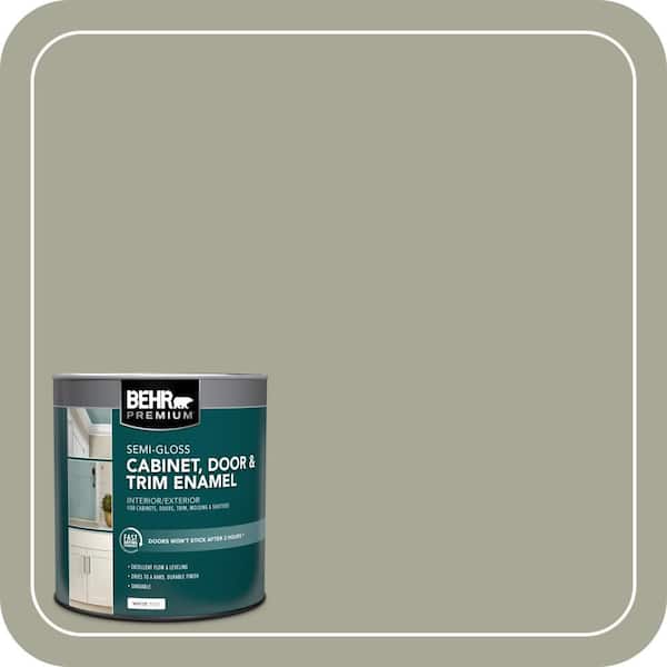 BEHR PREMIUM 1 qt. #PPU10-16 Simply Sage Semi-Gloss Enamel