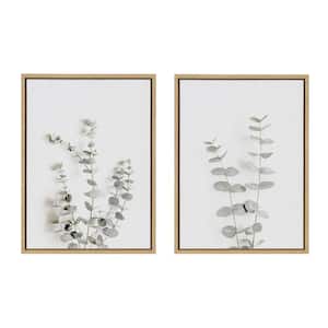 Neutral Botanical Print No. 3, 4 by Creative Bunch Studio Framed Nature Canvas Wall Art Print 24 in. x 18 in. (Set of 2)