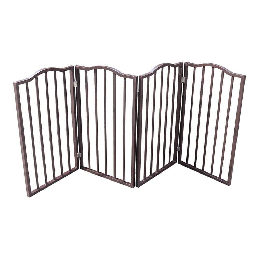 72.4 x 31.9 in. Foldable Gray Wood Freestanding Dog Pen Barrier for Indoor Use price history on PriceWatchPro
