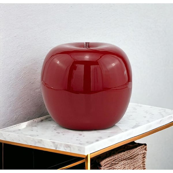 HomeRoots Rosemary Abstract Buffed and Red Extra Large Apple