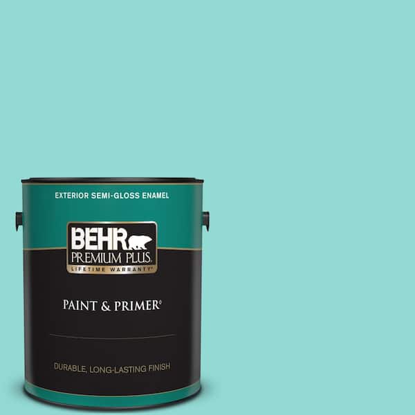 BEHR PREMIUM PLUS 1 gal. #490A-3 Sweet Rhapsody Semi-Gloss Enamel Exterior Paint & Primer