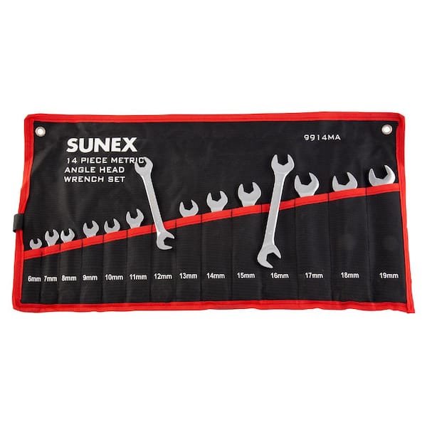 SUNEX TOOLS Metric Angle Head Wrench Set (14-Pcs)