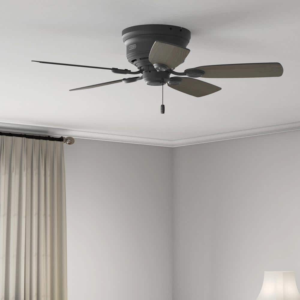 Low Profile IV 42 in. Indoor Ceiling Fan in Matte Black For Bedrooms price history on PriceWatchPro