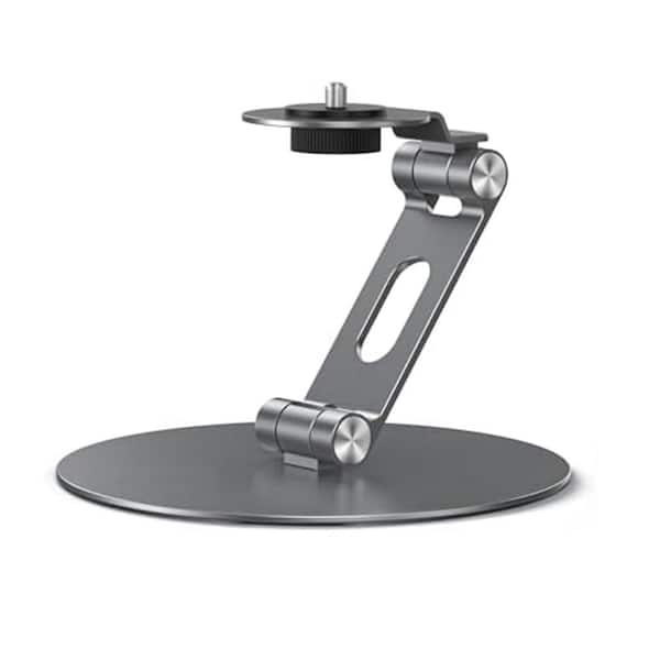 PS01 Projector Foldable Mount Stand Adjustable Tripod in Black with 1/4 in. Screw for Cameras 1-Pack