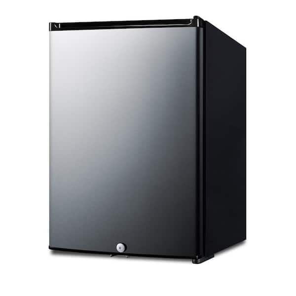 16 in. 1.1 cu. ft. Mini Fridge in Stainless Steel