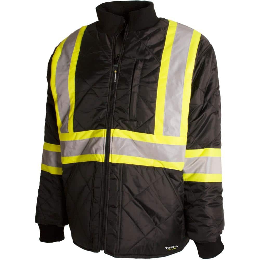 black reflective jacket