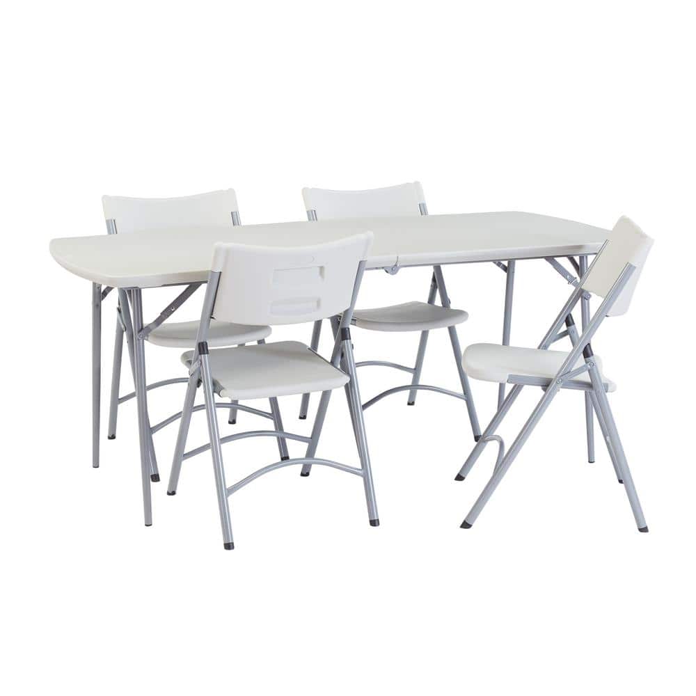 Speckled Grey 6-Foot Heavy Duty Fold-in-Half Banquet Table