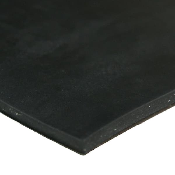 Rubber Cal 20-107 Cloth Inserted SBR 1/8 in. x 24 in. x 12 in. 70A Rubber Sheet - Black