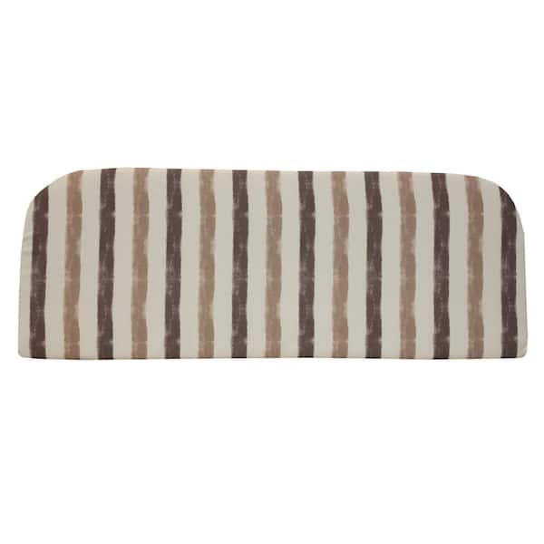 OUTDOOR DECOR BY COMMONWEALTH Nature Outdoor Cushion Bench in Taupe 48 x 18 - Includes 1-Bench Seat Cushion