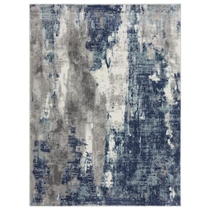 Luxe Weavers Euston Collection Gray-gray 4x5 Modern Abstract Area