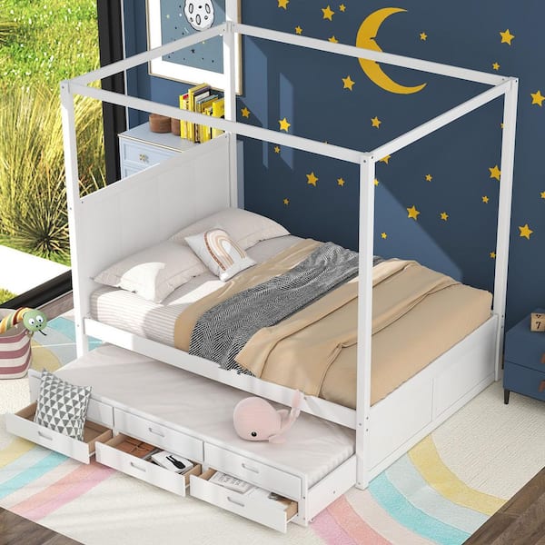 Kids queen bed clearance frame