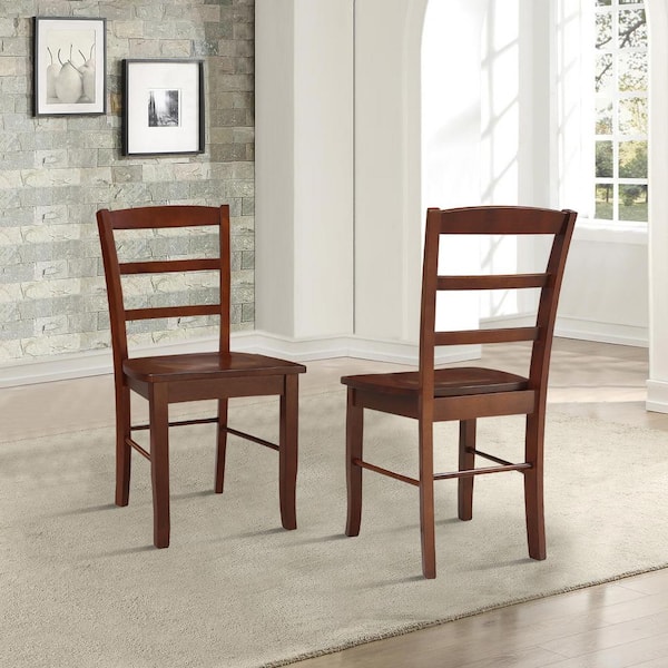 Madrid Espresso Wood Dining Chair (Set of 2)