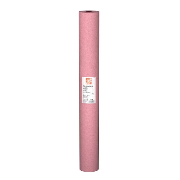 The Home Depot 36 in. x 166 ft. Red Rosin Builders Paper