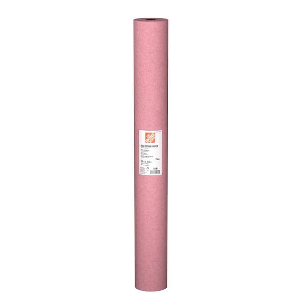 36 in. x 166 ft. Red Rosin Builders Paper