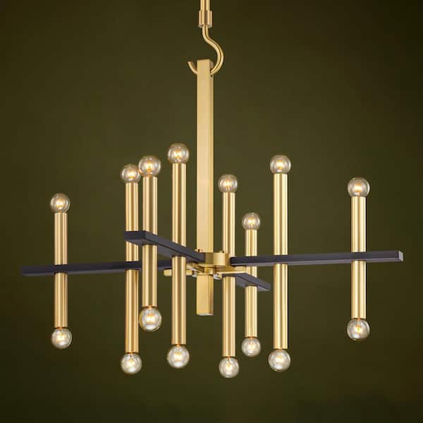 Zachary 16-Light Dimmable Modern Linear Chandelier
