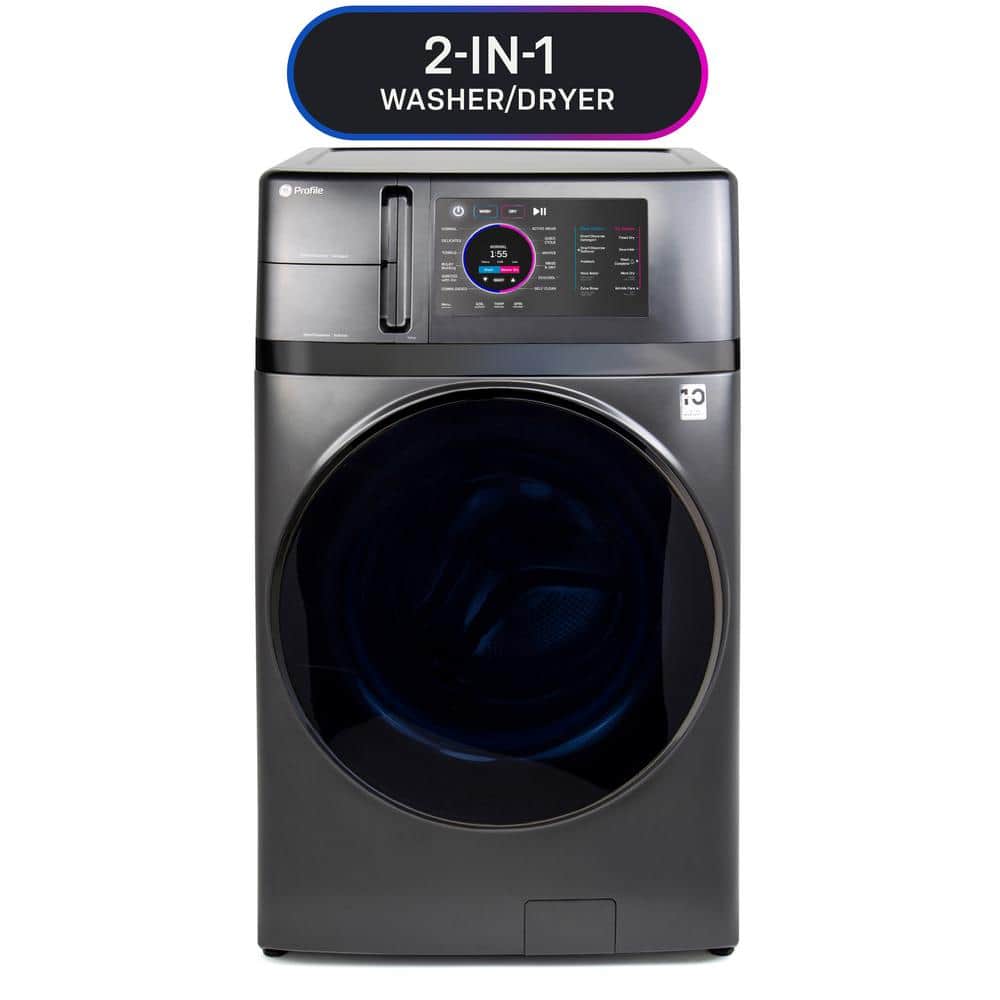 Profile 4.8 cu. ft. Smart UltraFast Electric Washer &amp; Dryer Combo in Carbon Graphite with Ventless Heat Pump Technology