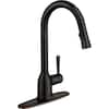 Moen Adler Single Handle Pull Down Sprayer Kitchen Faucet With Power Clean And Reflex In