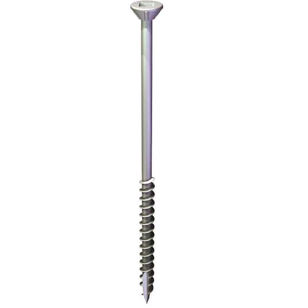 Unbranded #10 x 4 in. Square Flat-Head Wood Deck Screw (5 lb. Box)