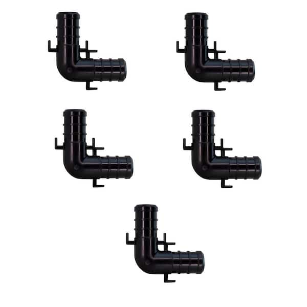 1/2 in. Plastic PEX-B Barb 90-Degree Elbow (5-Pack)