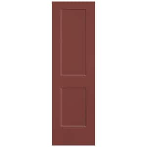 24 in. x 80 in. 2-Panel Logan Single Bore Hollow Core Red Bluff Molded Composite Interior Door Slab