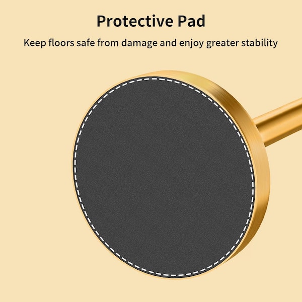 Freestanding Toilet Paper Holder in Gold, Stainless Steel Toilet Paper Stand, Extra-Weighted Base No Tipping