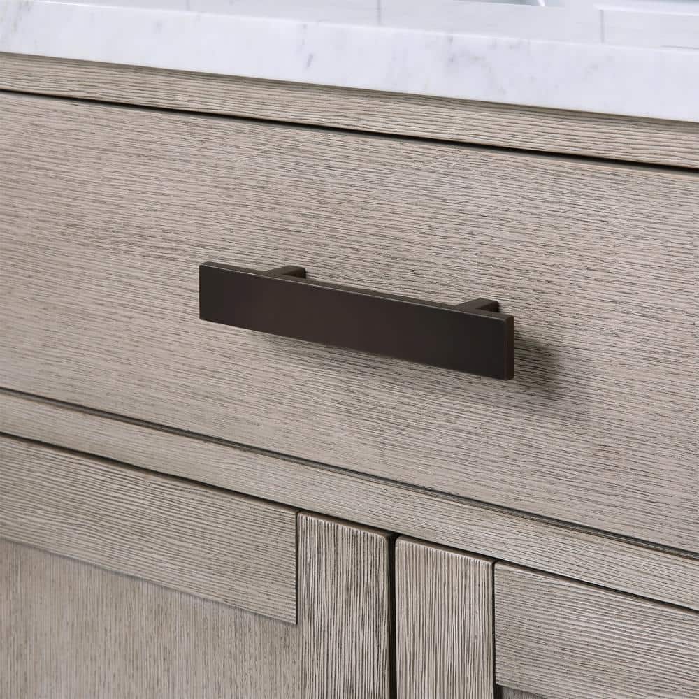 Chestnut 30'' Grey Oak Single Sink Bathroom Vanity with Bronze Hardware