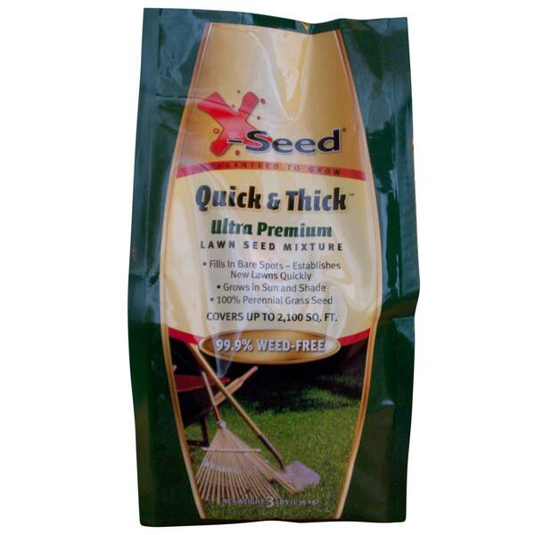 X-Seed 3 lbs. Ultra-Premium Quick and Thick Lawn Seed Mixture