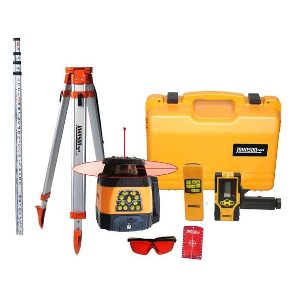 Johnson Electronic Self-Leveling Horizontal and Vertical Rotary Laser Level System