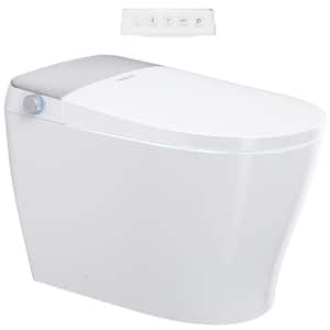 5000 Series Intelligent Elongated Bidet Toilet, 1.0 GPF in Silver with Remote Control, Heated Water, Seat, Cyclone-DRI