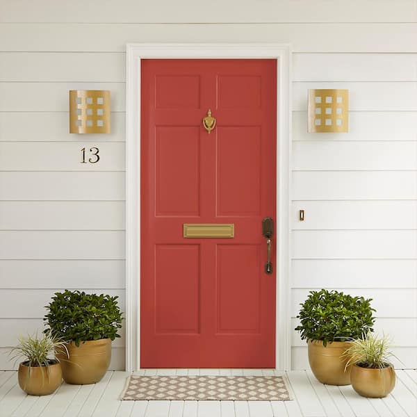 BEHR PREMIUM 1 qt. #PPU2-17 Morocco Red Semi-Gloss Enamel Interior/Exterior  Cabinet, Door & Trim Paint 712304 - The Home Depot