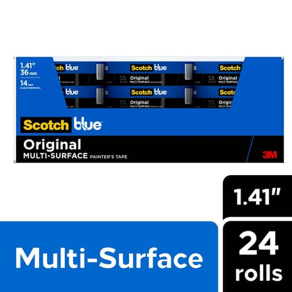 3M ScotchBlue 1.41 in. x 60 yds. Original Multi-Surface Painter's Tape (Case of 24)