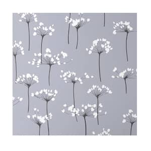 Dandelion Silver Peel and Stick Removable Wallpaper Panel (covers approx. 26 sq. ft.)