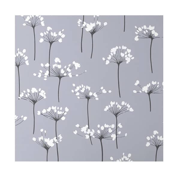 The Company Store Dandelion Silver Peel and Stick Removable Wallpaper Panel (covers approx. 26 sq. ft.)