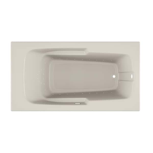 JACUZZI CETRA 60 in. x 32 in. Rectangle Pure Air Bathtub with Right Drain in Oyster