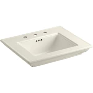 Memoirs Stately 24.5 in. Widespread Console Sink Basin in Biscuit