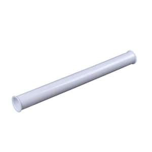 1-1/2 in. x 16 in. White Plastic Double Flanged Strainer Sink Drain Tailpiece Extension Tube