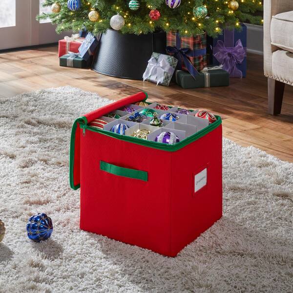 The Holiday Aisle® Christmas Ornament Storage Box & Reviews