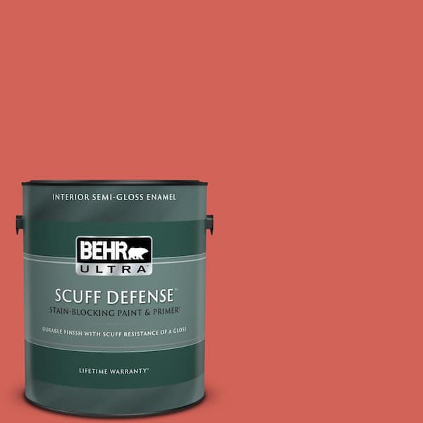 BEHR ULTRA 1 gal. Home Decorators Collection #HDC-MD-05 Desert Coral Extra Durable Semi-Gloss Enamel Interior Paint & Primer