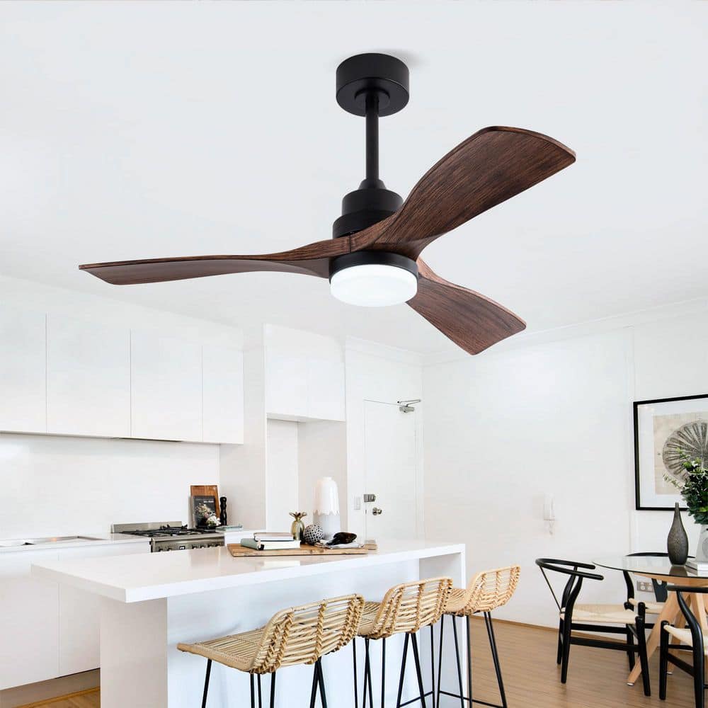 42 in. Indoor Black Downrod Mount Standard Ceiling Fan with ABS Blades, Noiseless Reversible DC Motor and Remote Control price history on PriceWatchPro