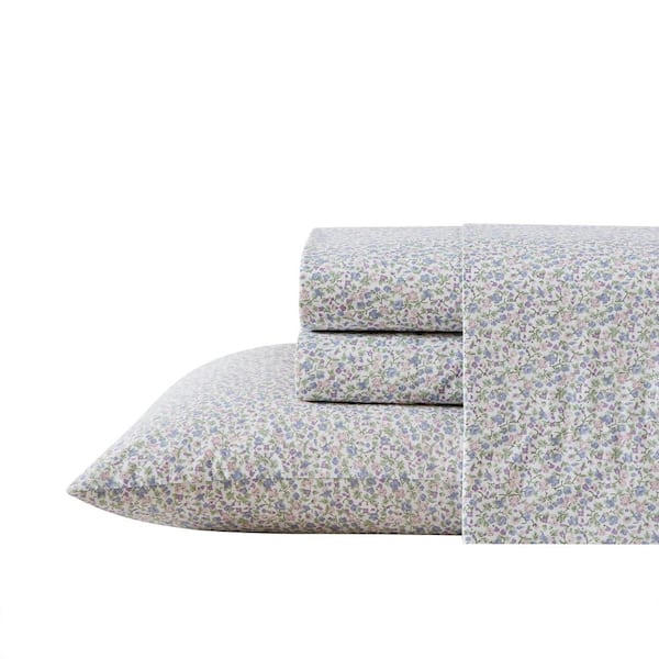Emogene 3-Piece Purple Cotton Twin XL Sheet Set