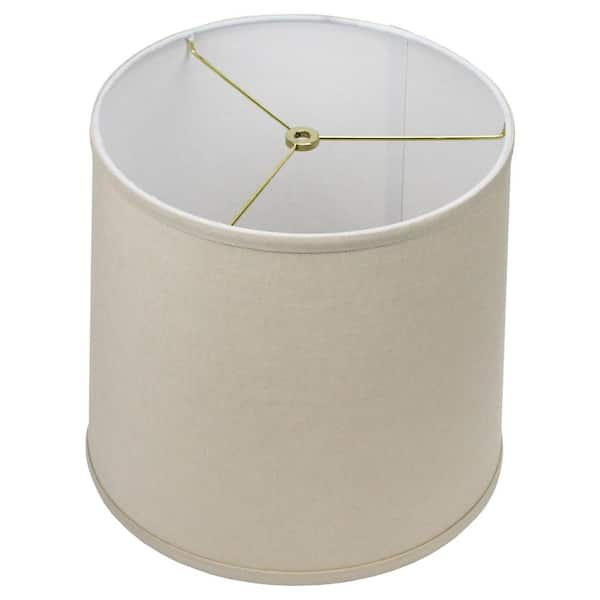 FenchelShades.com 12 in. Top Diameter x 13 in. Bottom Diameter x 12 in. Slant Designer Linen Natural Empire Lamp Shade