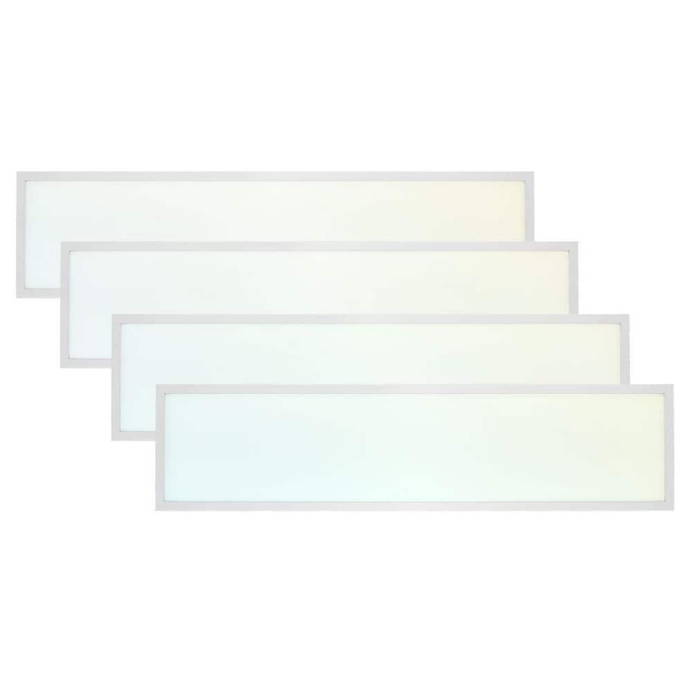 1 ft. x 4 ft. Integrated LED Flat Panel Light 30/35/40-Watt 3 Color Selectable, 3750/4375/5000 Lumens, ETL DLC (4-Pack) price history on PriceWatchPro